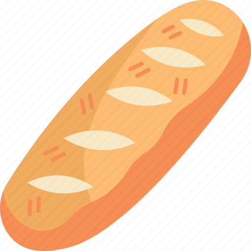 Bread, french, baguette, bakery, loaf icon - Download on Iconfinder