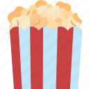 popcorn, appetizer, snack, food, movie