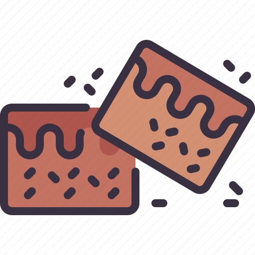 Brownies, chocolate, dessert, sweet, cake icon - Download on Iconfinder