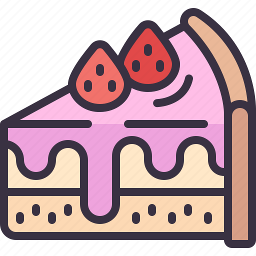 Cake, slice, dessert, sweet, bakery, food icon - Download on Iconfinder