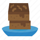 brownie, cake, dessert, chocolate, sweet