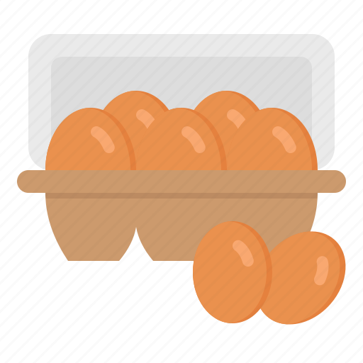 Eggs, food, tray, gastronomy, ingredient icon - Download on Iconfinder