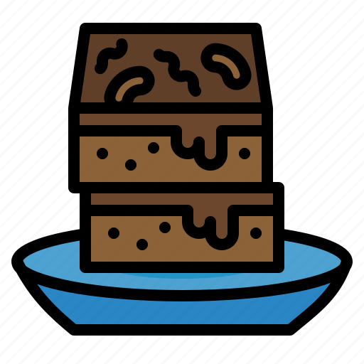 Brownie, cake, dessert, chocolate, sweet icon - Download on Iconfinder
