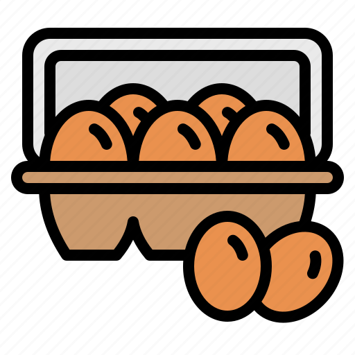 Eggs, food, tray, gastronomy, ingredient icon - Download on Iconfinder