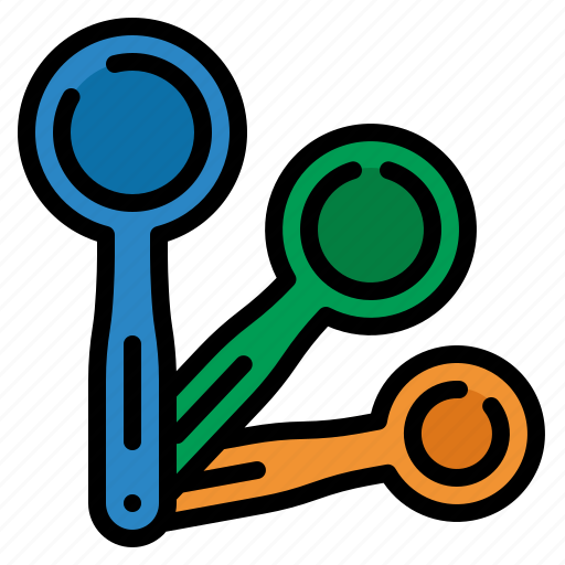 Spoon, measuring, kitchen, utensil, cooking icon - Download on Iconfinder