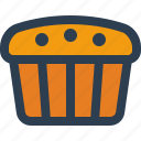 muffin, cake, bakery, food