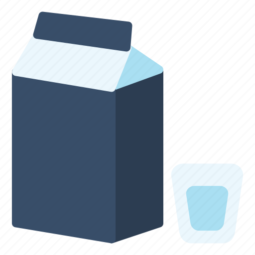 Milk, box, package, beverage, gift, present, water icon - Download on Iconfinder