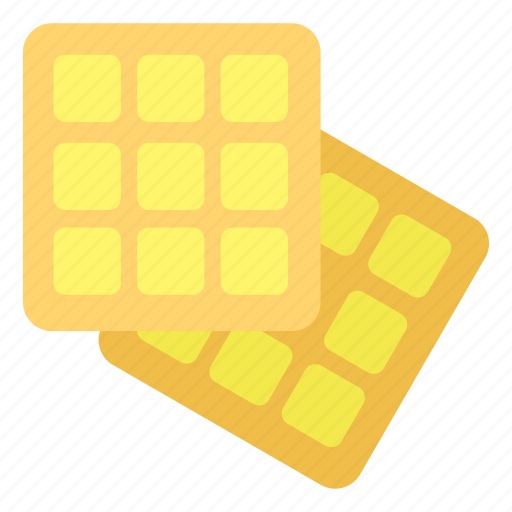 Waffle, bakery, breakfast, cake, sweet, pastry, sweets icon - Download on Iconfinder