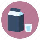 milk, box, drink, food, gift, package, beverage, delivery, glass