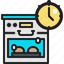 baked, oven, microwave, timer, clock, cooking, bakery