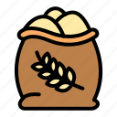 bakery, bread, cake, food, bun, bag, wheat