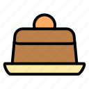 bakery, bread, cake, food, sweet, dessert, plate