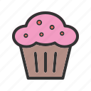 - muffin, dessert, cupcake, sweet, cake, food, bakery, bakery-food