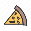 - slice of pizza, pizza, fast-food, food, slice, delicious, tasty, pizza-slice