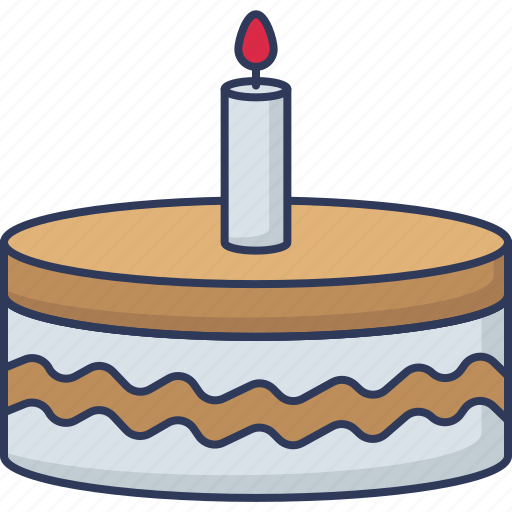 Bakery, dessert, food, celebration, birthday, cake, candles icon - Download on Iconfinder