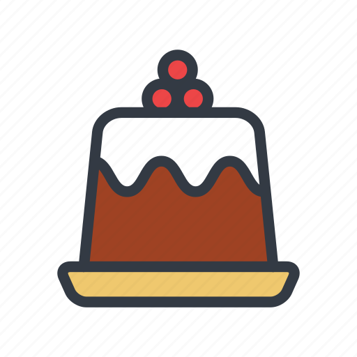 Celebration, chocolate, christmas, dessert, party, pudding, xmas icon - Download on Iconfinder