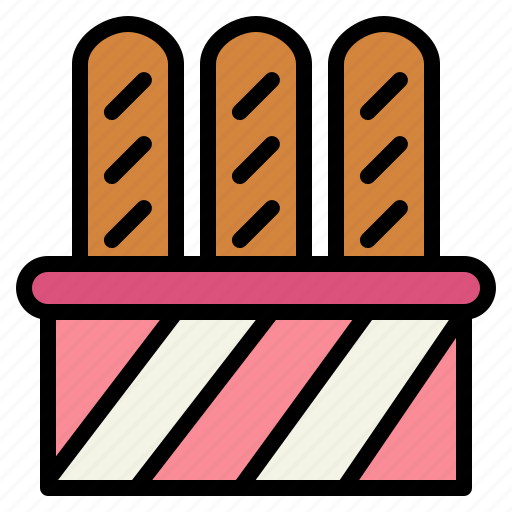 Baguette, bakery, bread, dessert icon - Download on Iconfinder