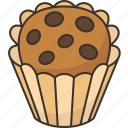 muffin, cake, dessert, bakery, pastry