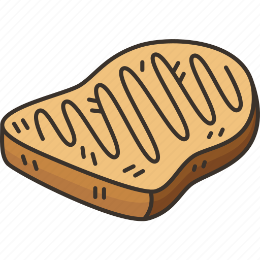 Toast, bread, bakery, breakfast, snack icon - Download on Iconfinder