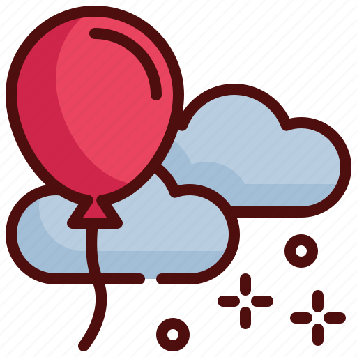 Balloon, flying, cloud, party, happy icon - Download on Iconfinder