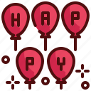 happy, balloon, fly, party, fun