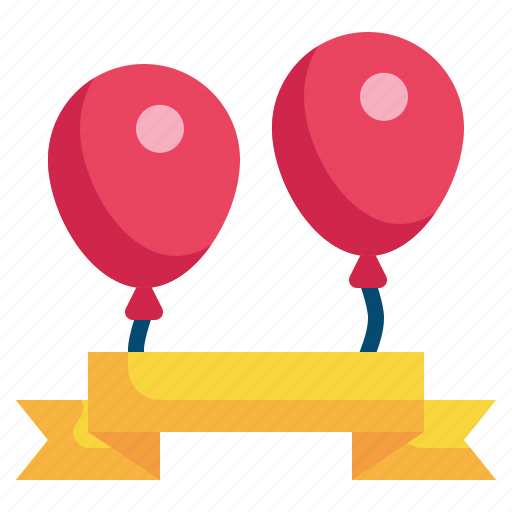 Balloon, banner, party, happy icon - Download on Iconfinder