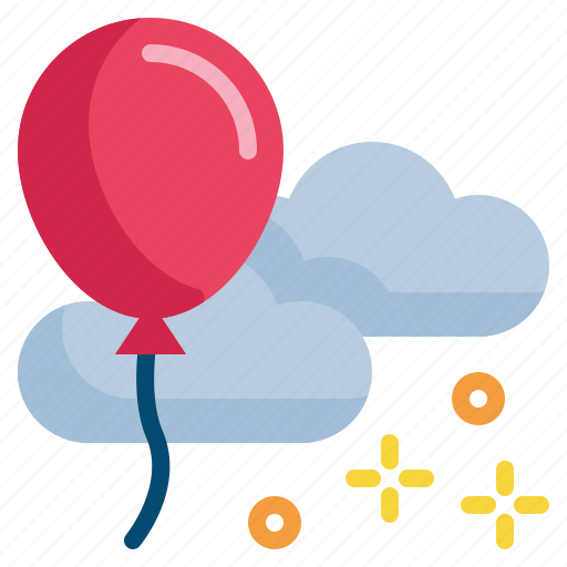 Balloon, flying, cloud, party, happy icon - Download on Iconfinder