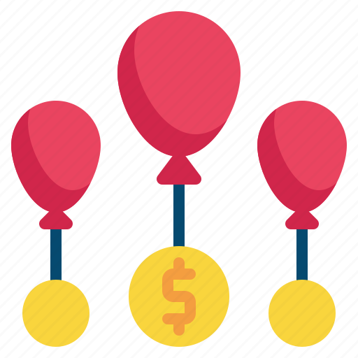 Balloon, money, fly icon - Download on Iconfinder