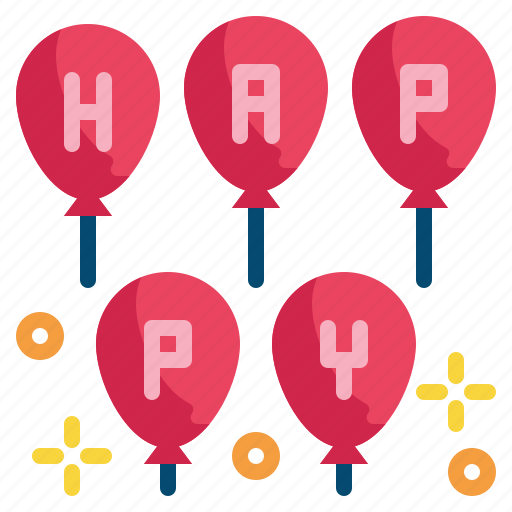 Happy, balloon, fly, party, fun icon - Download on Iconfinder
