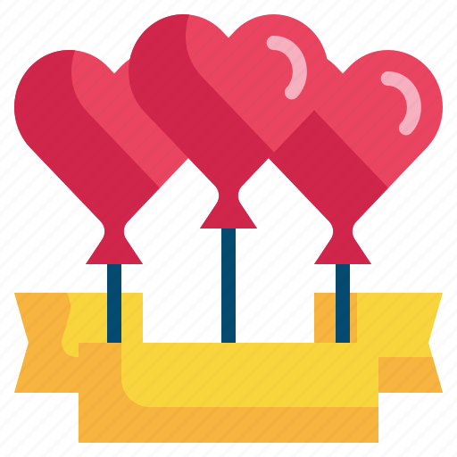 Heart, love, sign, balloon, flying, happy icon - Download on Iconfinder