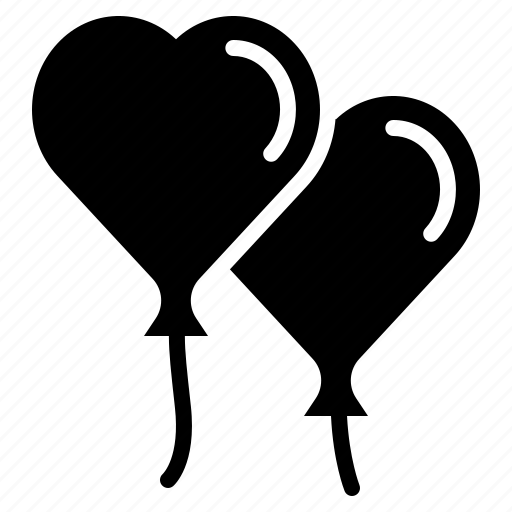 Heart, love, balloon, couple, fly icon - Download on Iconfinder
