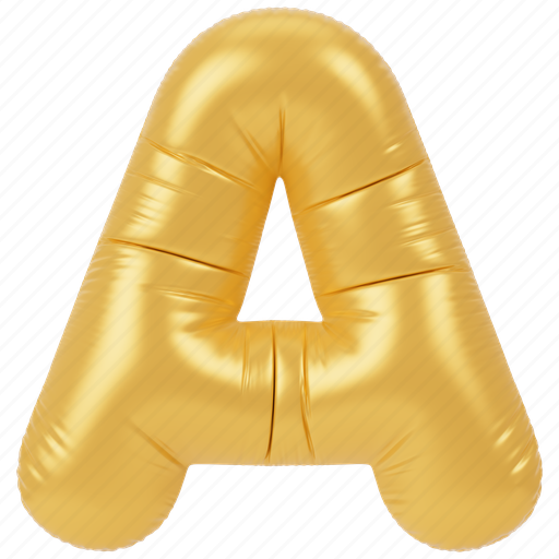 A, text, alphabet, letter, font, balloon, party icon - Download on Iconfinder