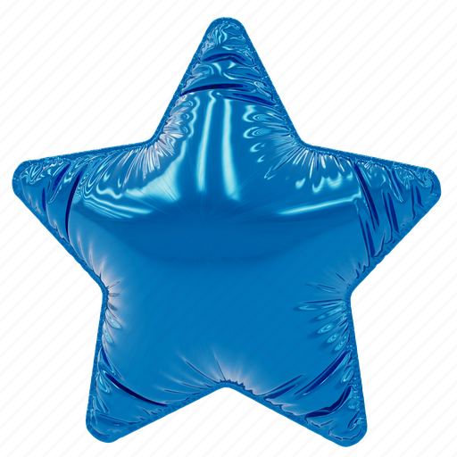 Star, balloon, party, celebration, birthday, decoration, gift 3D illustration - Download on Iconfinder