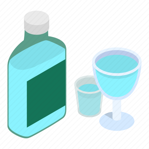 Alcoholdrink, isometric, object, sign icon - Download on Iconfinder