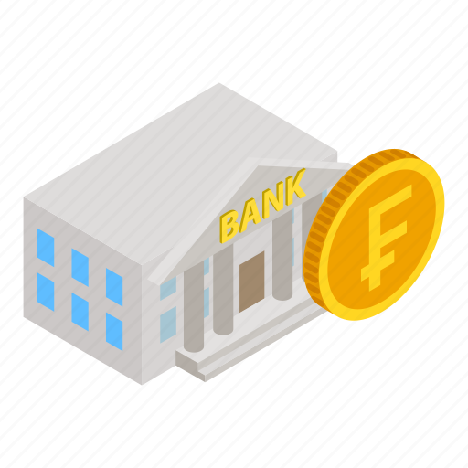 Isometric, object, sign, swissbank icon - Download on Iconfinder