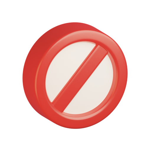 Forbidden, prohibited 3D illustration - Free download