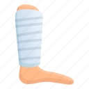 leg, bandage