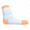 foot, medical, bandage