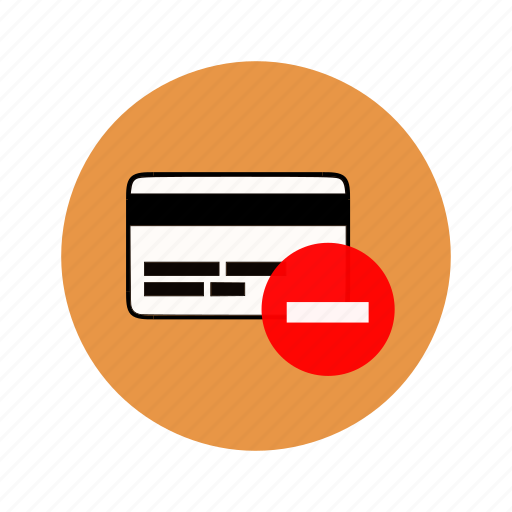 Account blocked, bank card, banking, transfer canceled icon - Download on Iconfinder