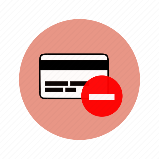 Account blocked, bank card, banking, transfer canceled icon - Download on Iconfinder
