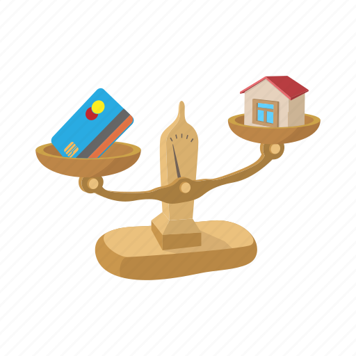 Business, card, cartoon, credit, house, money, scale icon - Download on Iconfinder