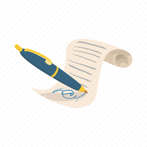 Agreement, business, cartoon, contract, deal, document, paper icon - Download on Iconfinder