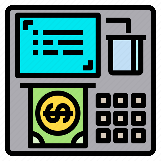 Atm, bank, cash, dollar, money icon - Download on Iconfinder