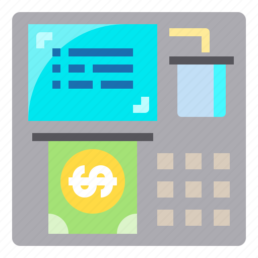 Atm, bank, cash, dollar, money icon - Download on Iconfinder