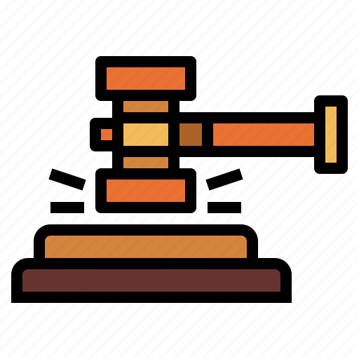 Auction, hammer, justice, law icon - Download on Iconfinder