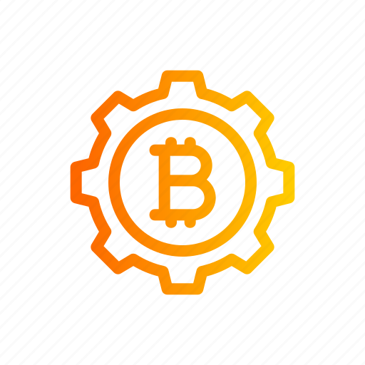 Configuration, bitcoin, blockchain, gear, payment icon - Download on Iconfinder
