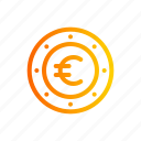 euro, finance, currency, coin, money
