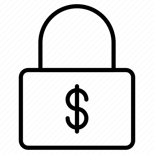 Padlock, lock, security, dollar, protection icon - Download on Iconfinder