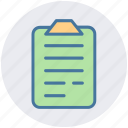 clipboard, contract, documents, file, papers, sheet