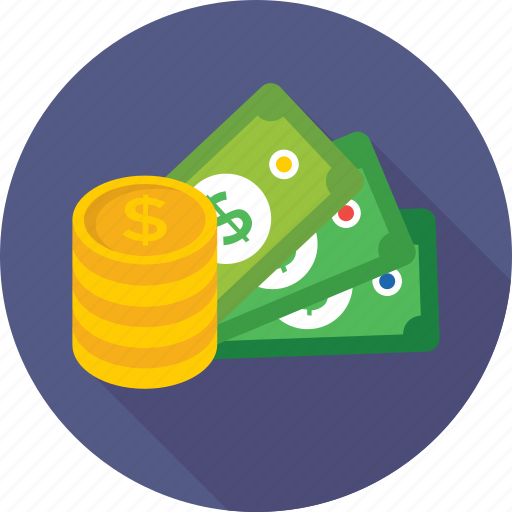 Banknotes, cash, coins, dollar, investment icon - Download on Iconfinder